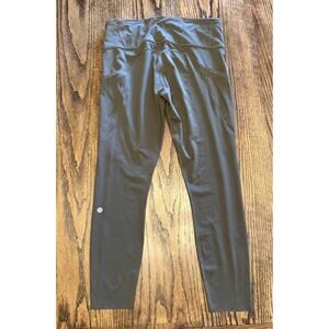 Lululemon Fast and Free Leggings Size 10 Women's Olive Green 7 Pockets LWVBXQS